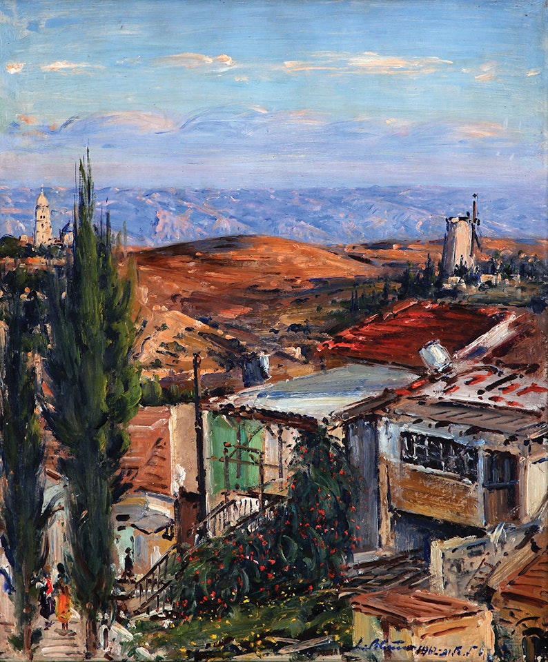 Jerusalem and Yemin Moshe by Ludwig Blum
