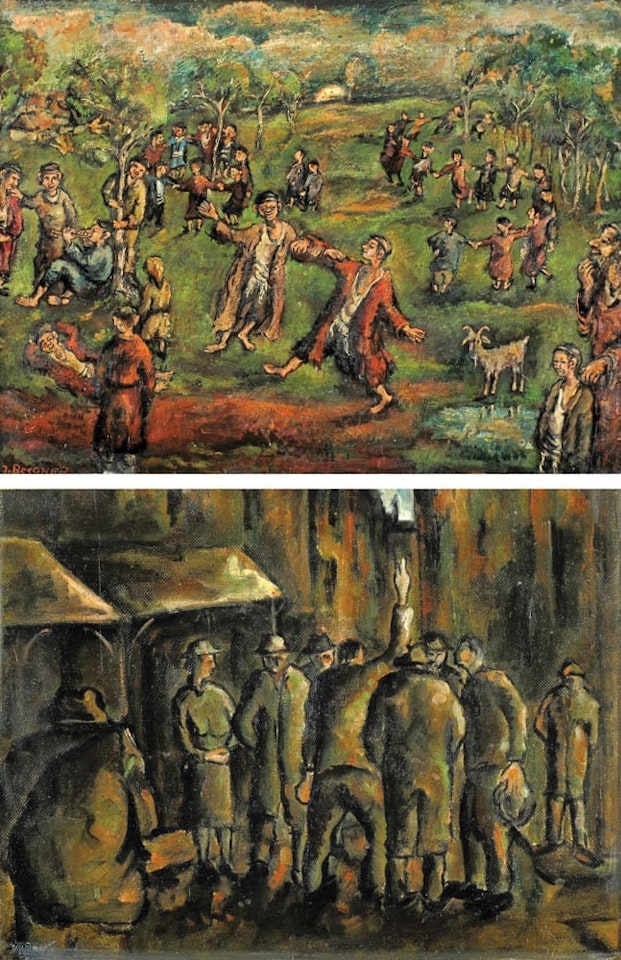 Double sided: Forest Dance; Salvation Army by Yosl Bergner