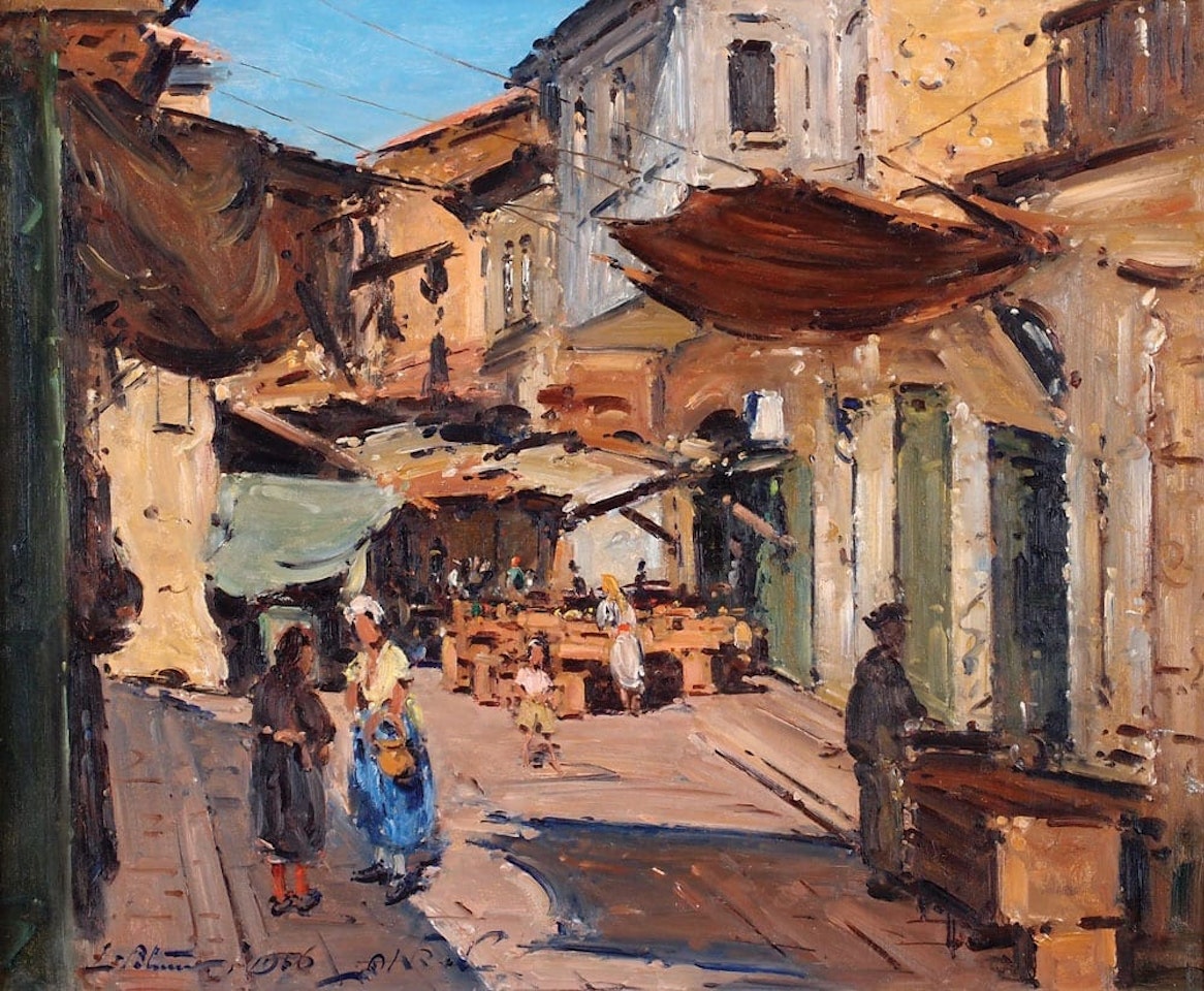 Market in Jerusalem by Ludwig Blum