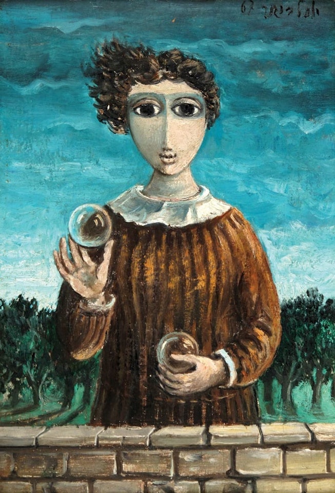 Girl with Crystal Balls by Yosl Bergner