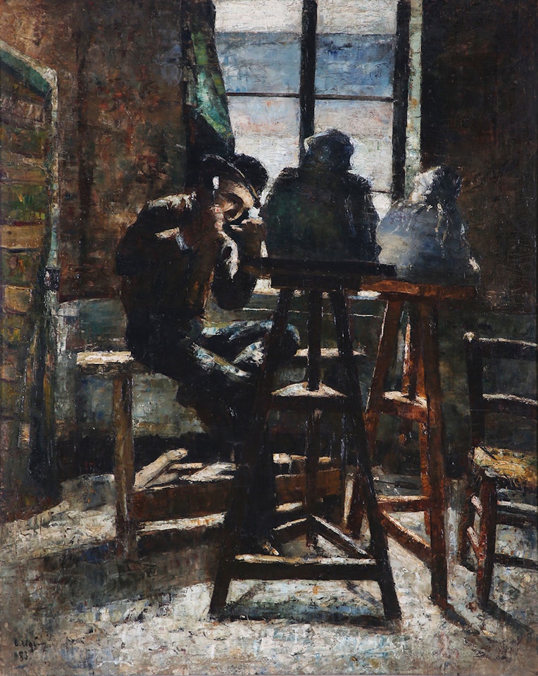 Bildhaueratelier by Lesser Ury