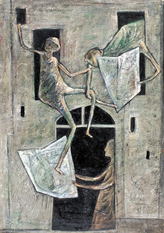 Children at a Window by Yosl Bergner