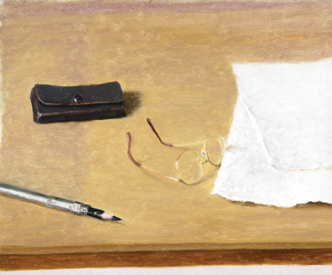 Still Life with Sheets of Paper by Avigdor Arikha