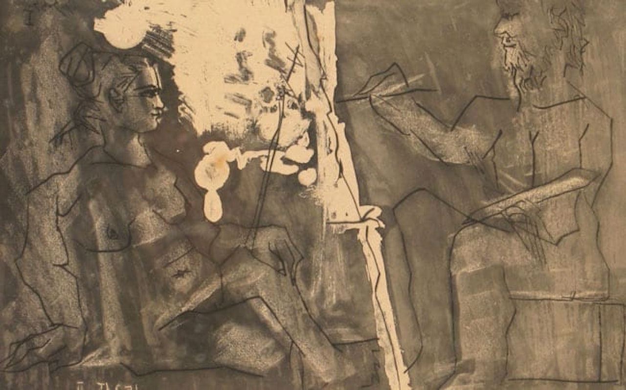 Pablo Picasso The Artist and the Model by Pablo Picasso