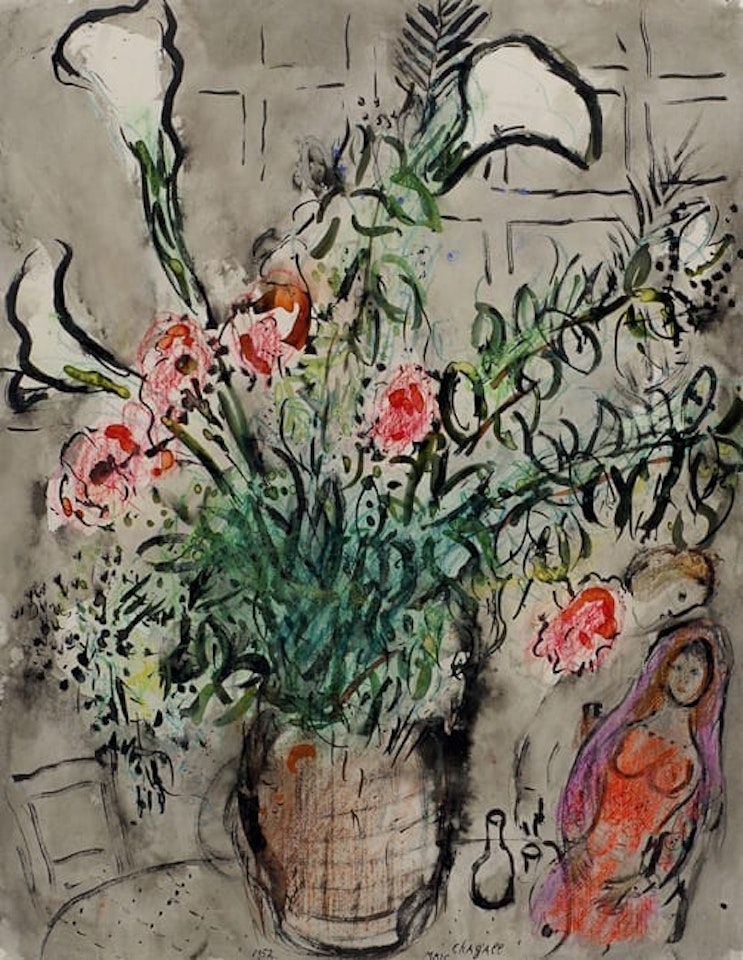 Bouquet d"Arums by Marc Chagall