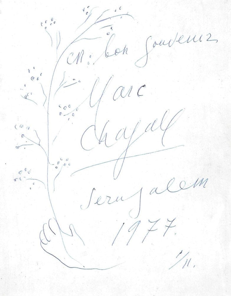 Hand Grasping a Branch by Marc Chagall