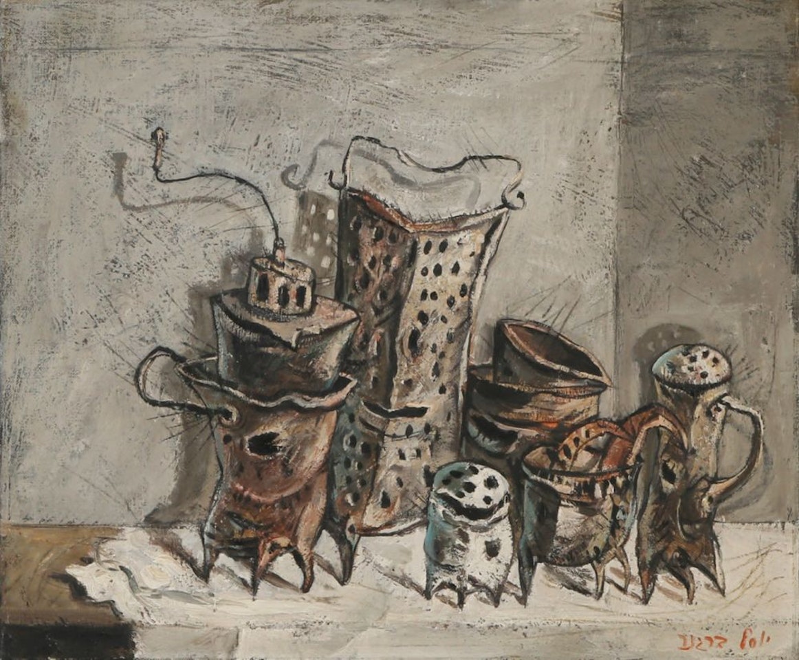 Still Life with a Salt Shaker by Yosl Bergner