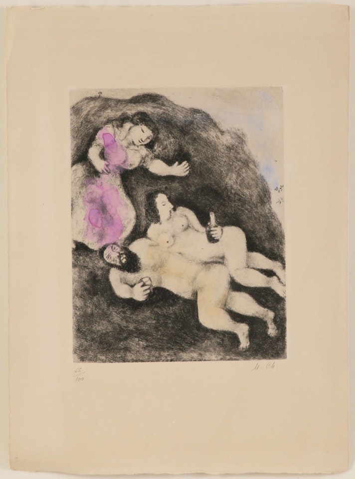 Lot and his Daughters by Marc Chagall