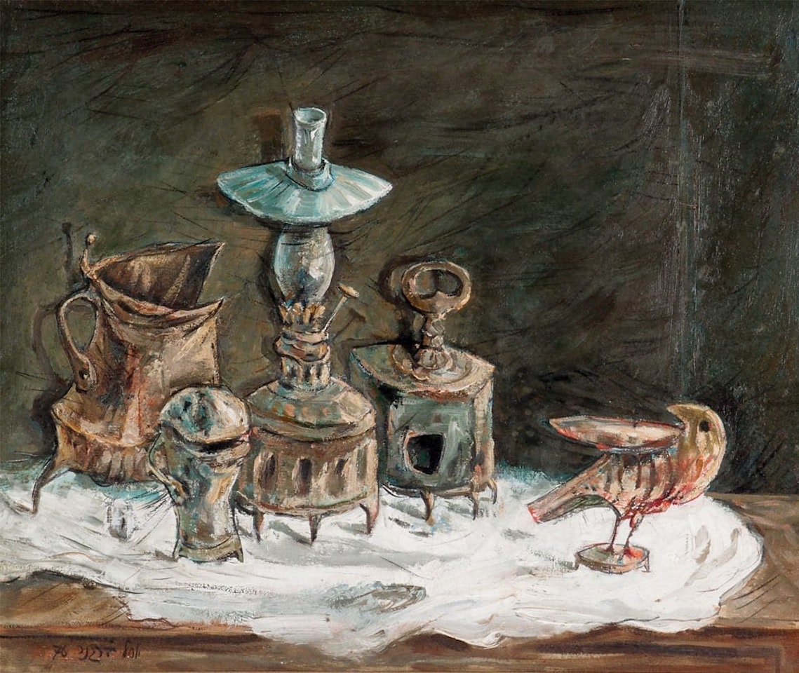 Still Life with Wooden Canary by Yosl Bergner