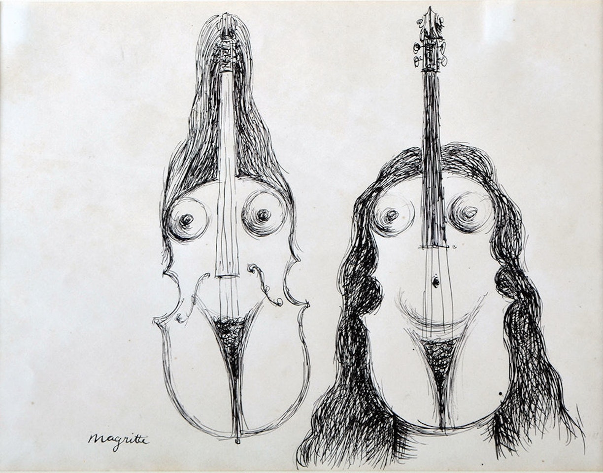 Female Fiddle by René Magritte