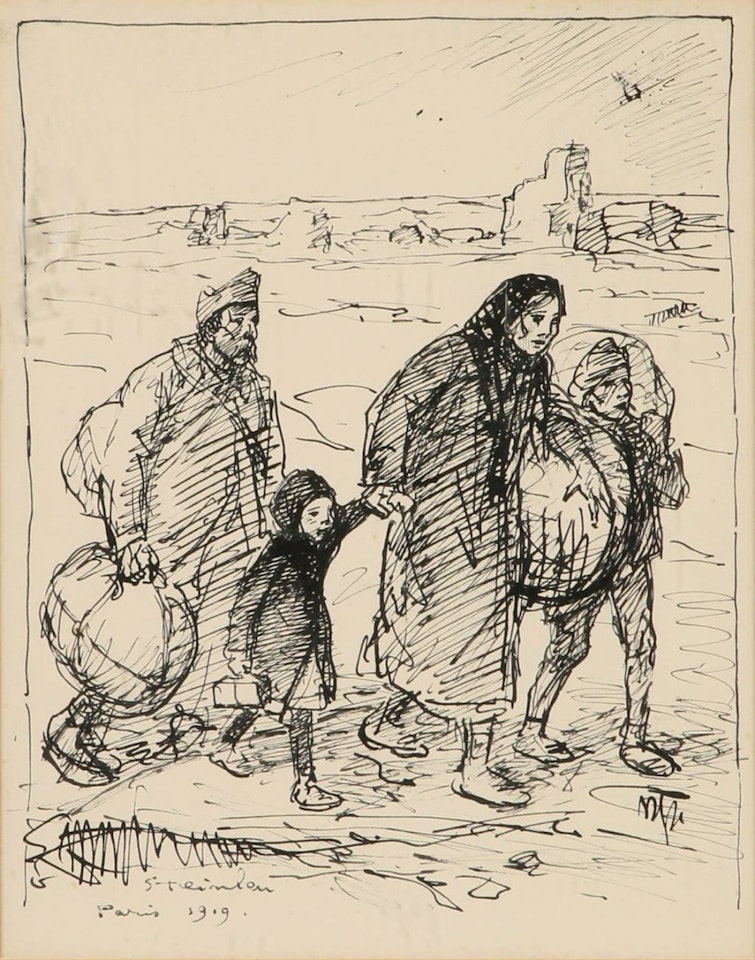 Refugees by Théophile Alexandre Steinlen