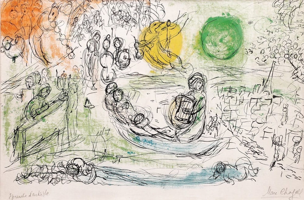 Le concert by Marc Chagall