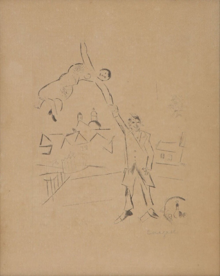 Mein LebenX Der Spaziergang II by Marc Chagall