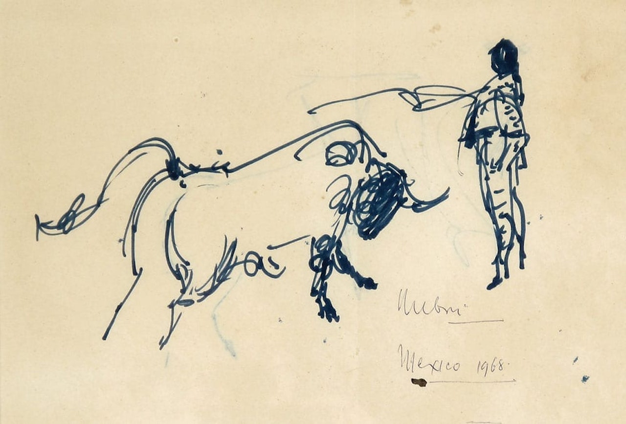 Bull Fighter by Reuven Rubin