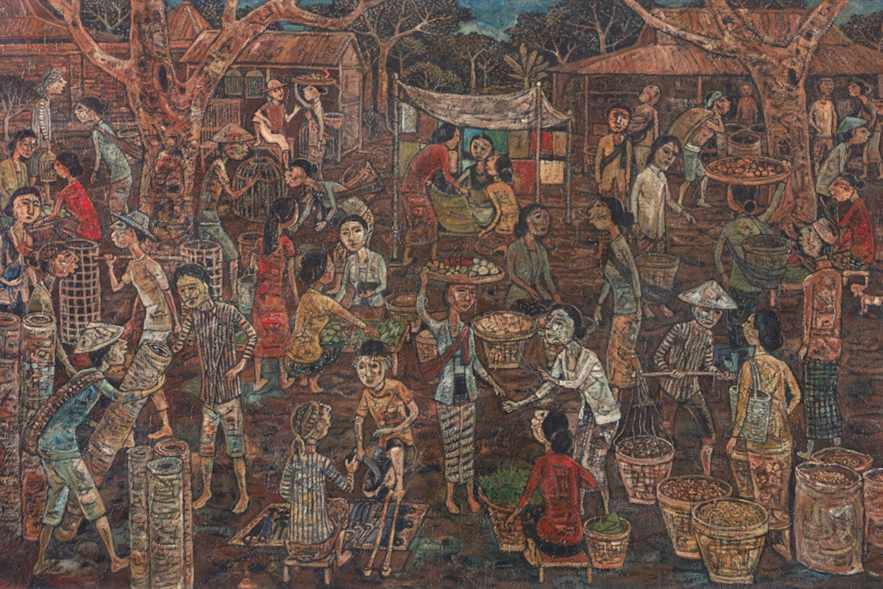 Keramaian Pasar by Haji Widayat