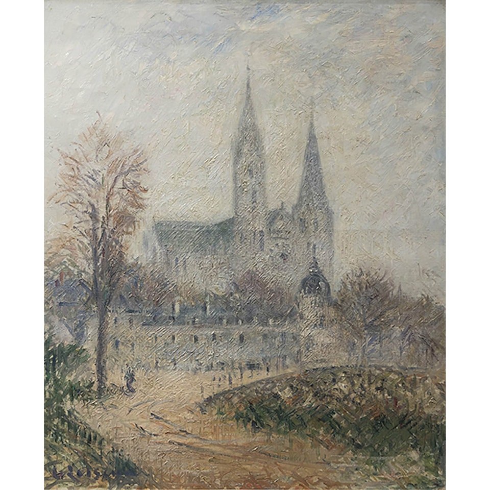 Chartres Cathedral by Gustave Loiseau