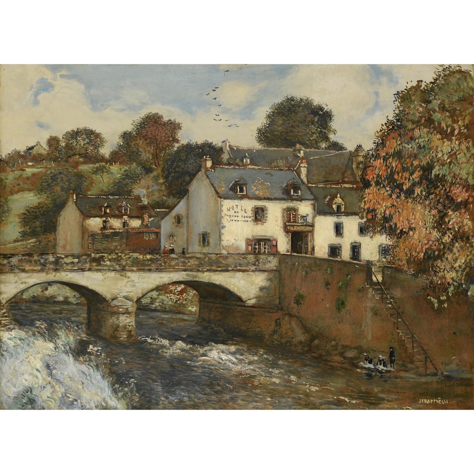 Quimperlé Bridge by Jean Francois Raffaelli