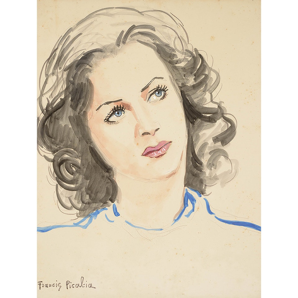 Head of a young woman by Francis Picabia