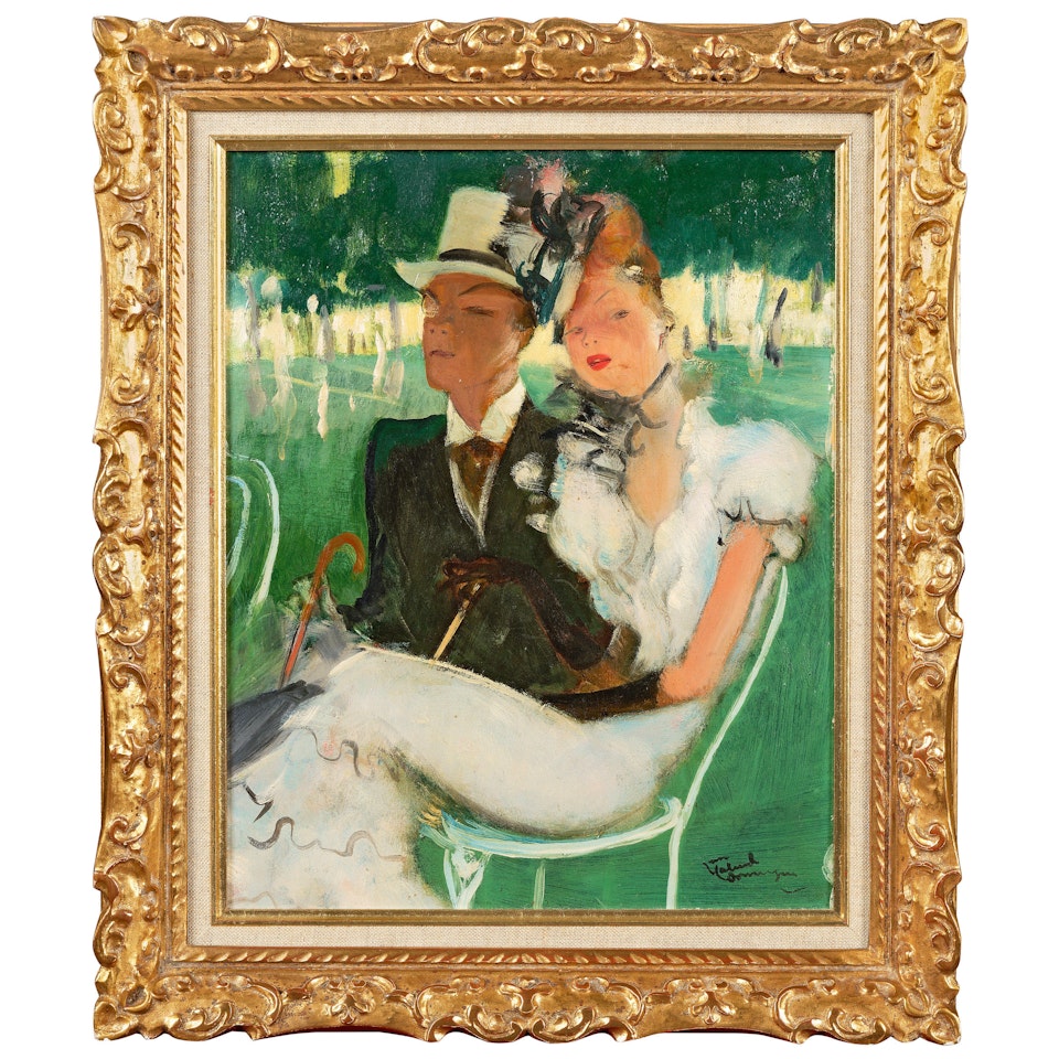 Aux courses by Jean Gabriel Domergue
