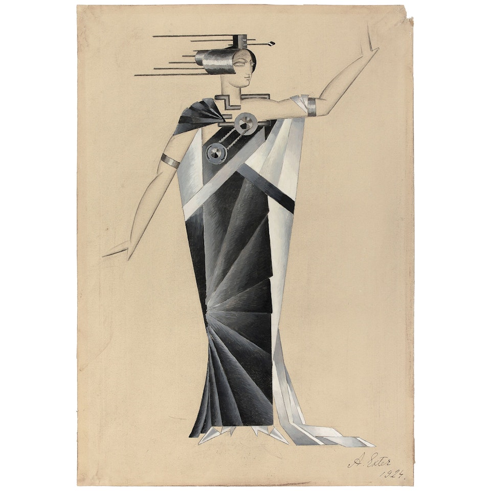 Costume design for Iakov Protazanov"s film “Aelita” by Alexandra Exter