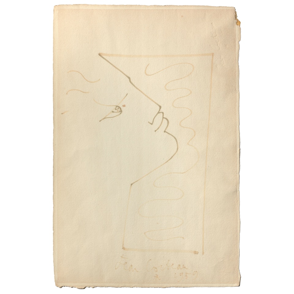 Right profile by Jean Cocteau