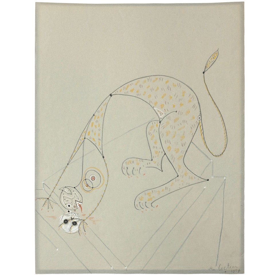 Sphinx and its victim by Jean Cocteau