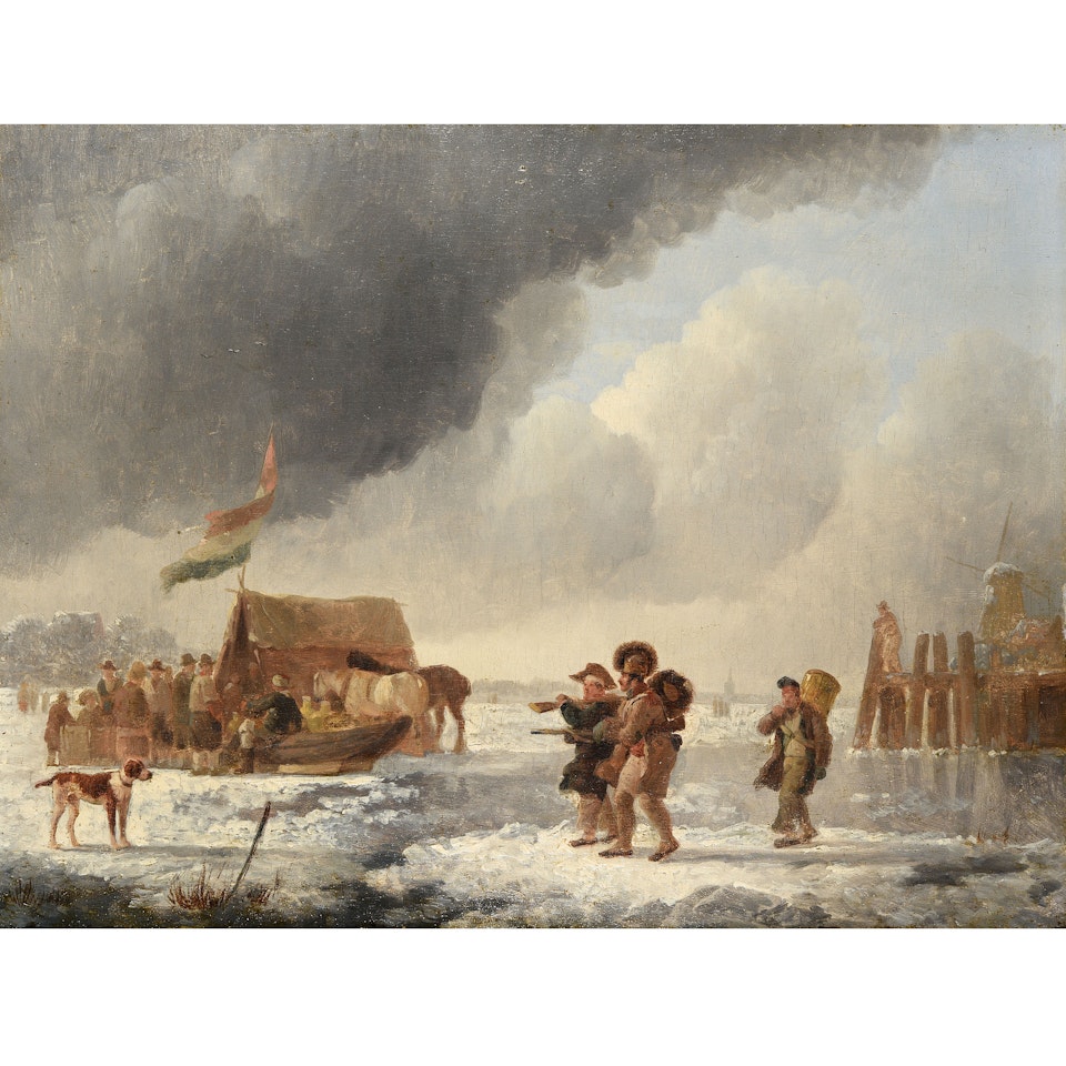 The retreat from Russia by French School