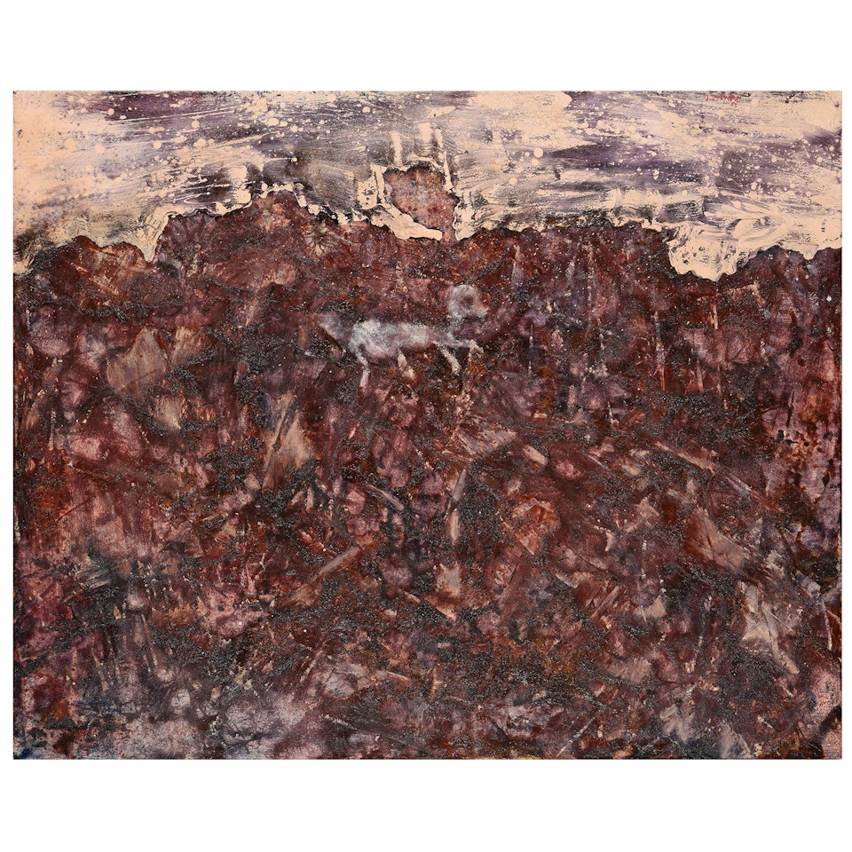 Landscape with a blue dog, November 1952 by Jean Dubuffet