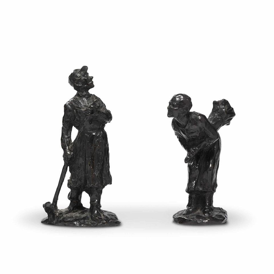 SET OF 24 PIECES; The Parisian Porter or “The Sweeper” by Honoré Daumier