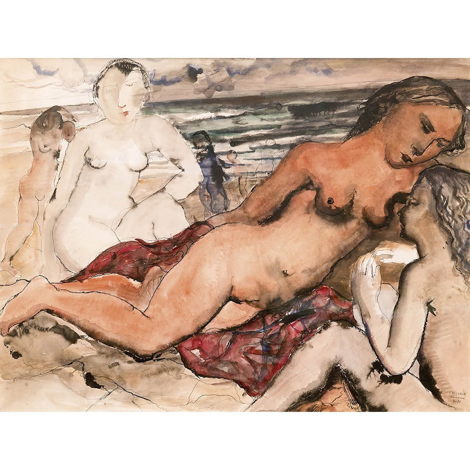 Bathers by Paul Delvaux