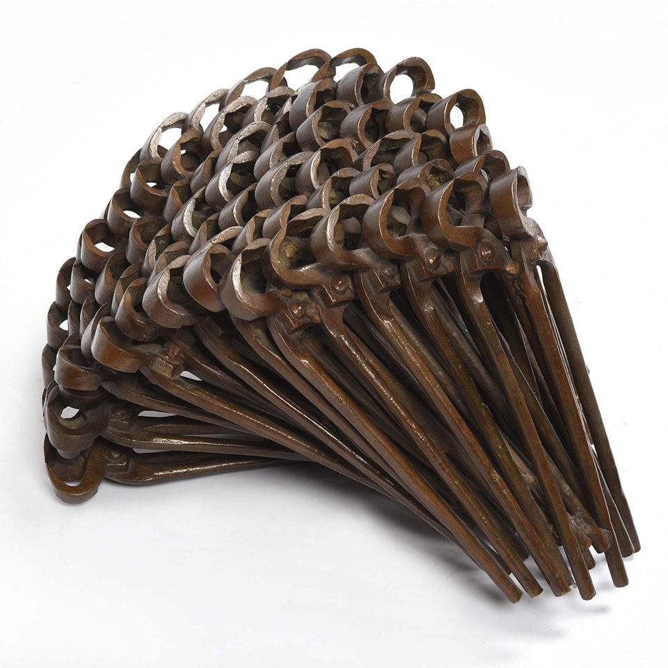 Accumulation of pincers by Arman
