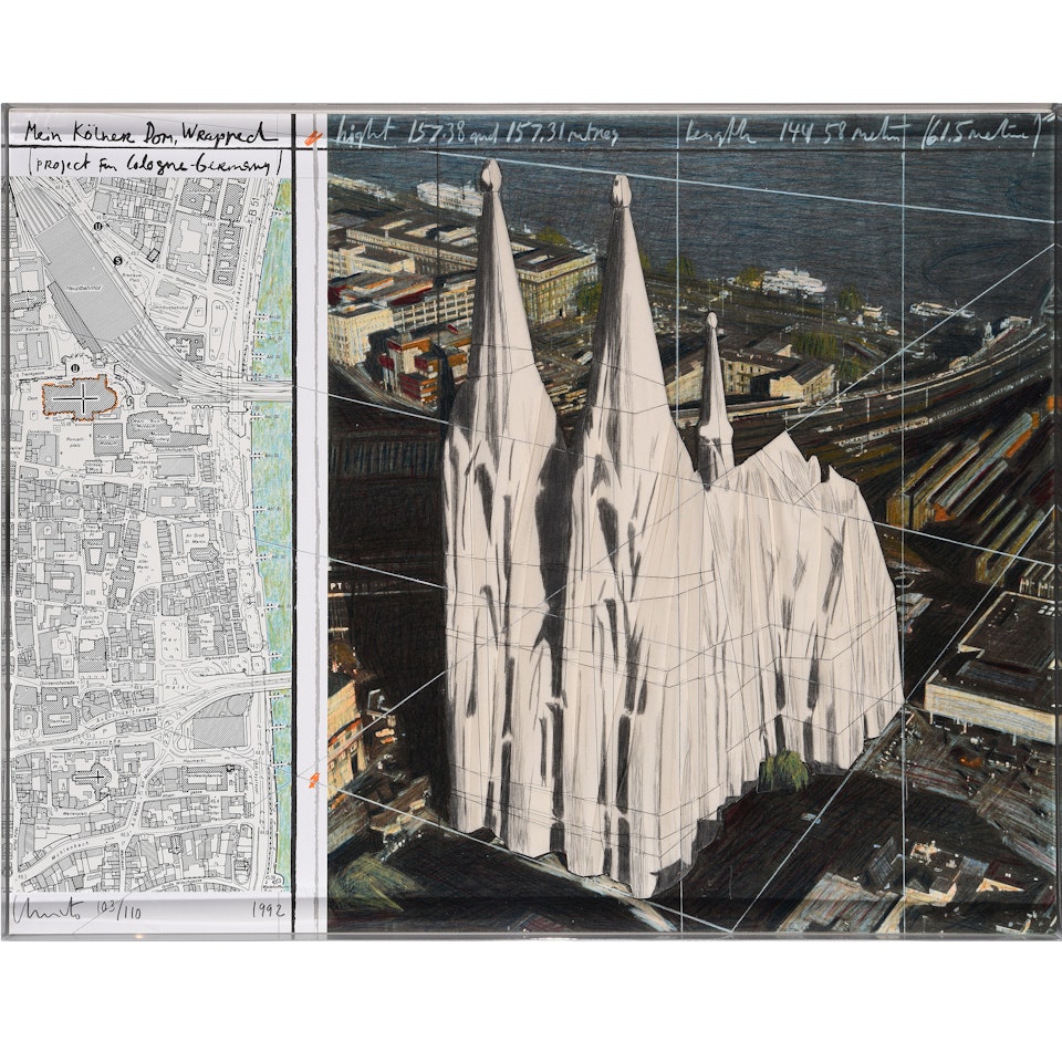 Mein Kölner Dom, Wrapped, Project for Cologne, Germany by Christo