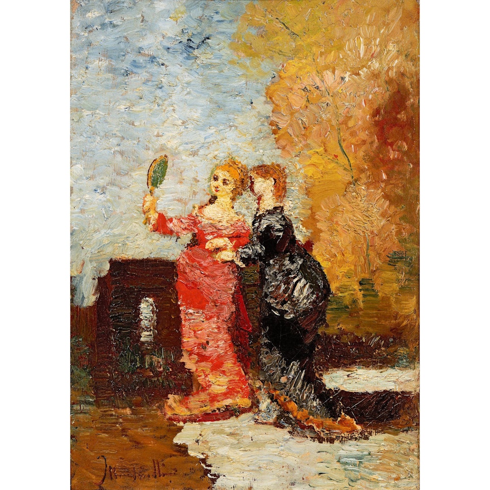 The elegant by Adolphe Monticelli