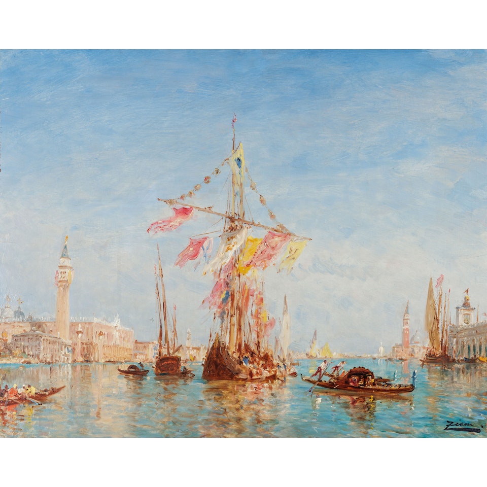 Feast of the Assumption in Venice by Félix Ziem