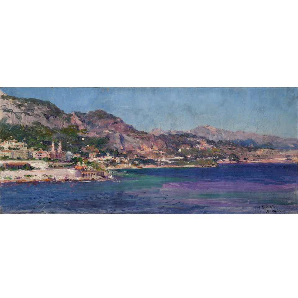 View of the Principality of Monaco by Jean Baptiste Olive