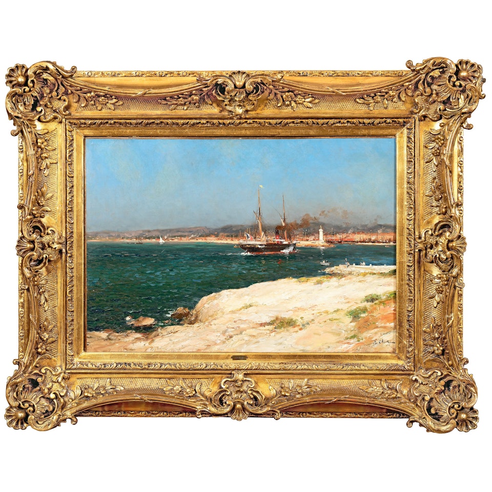 Ship entering the port of Marseille by Jean Baptiste Olive