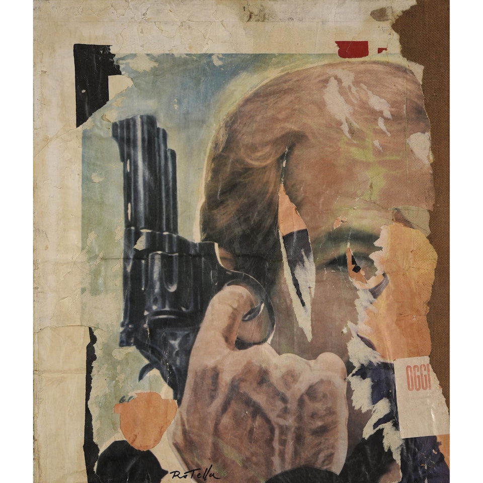 Oggi-Roger Moore by Mimmo Rotella