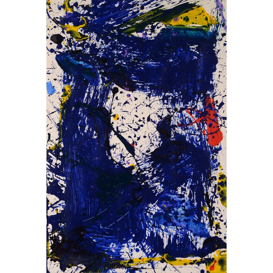 Bottom of Diptych by Sam Francis