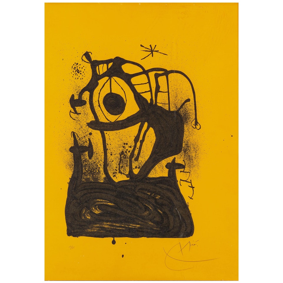 Le Magnétiseur - Orange by Joan Miró