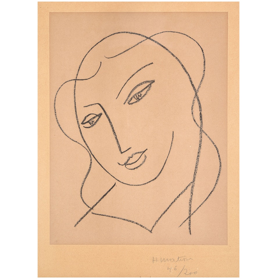 Étude pour la Vierge « Tête voilée » by Henri Matisse