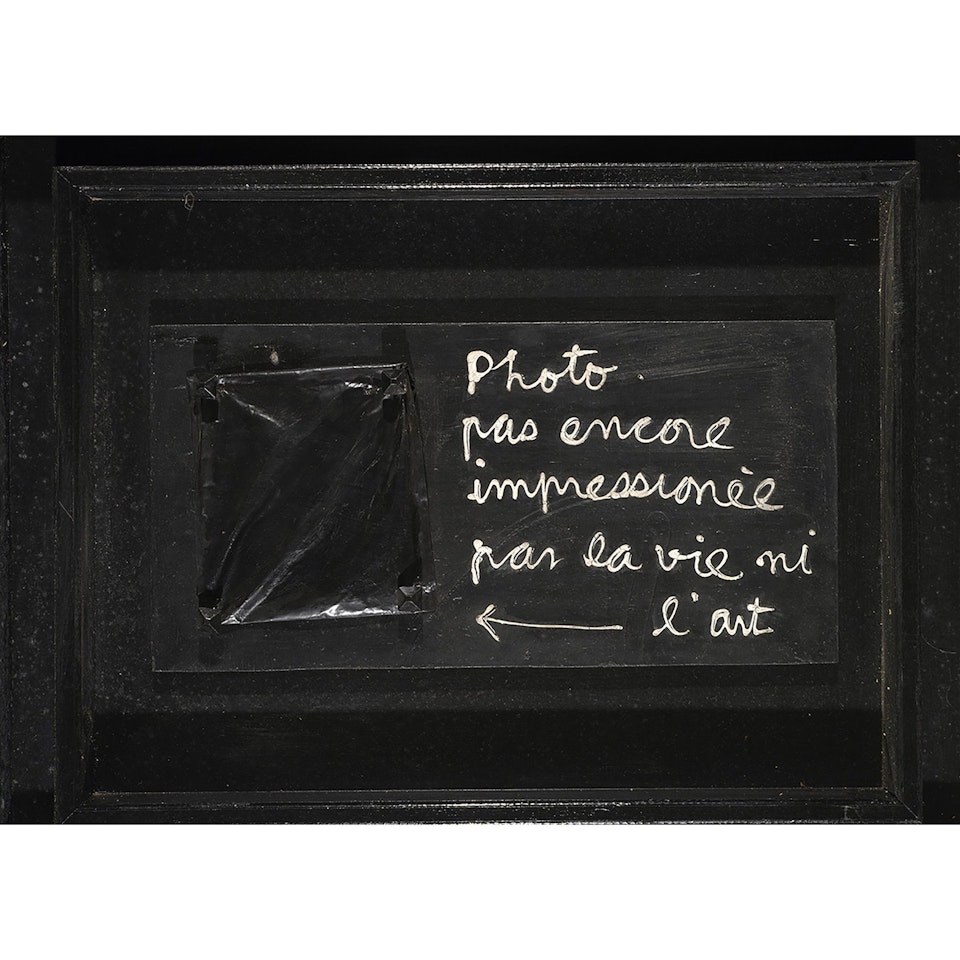 Photo not yet impressed by life, nor art by Ben Vautier