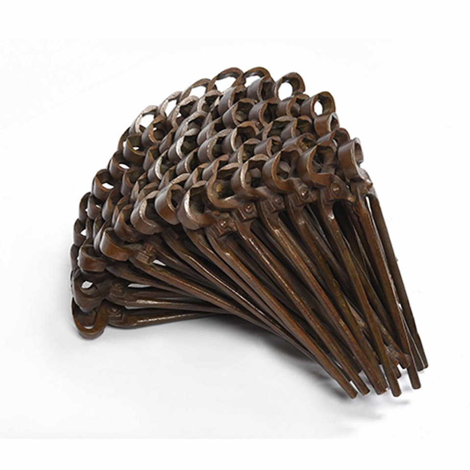 Accumulation of pincers by Arman