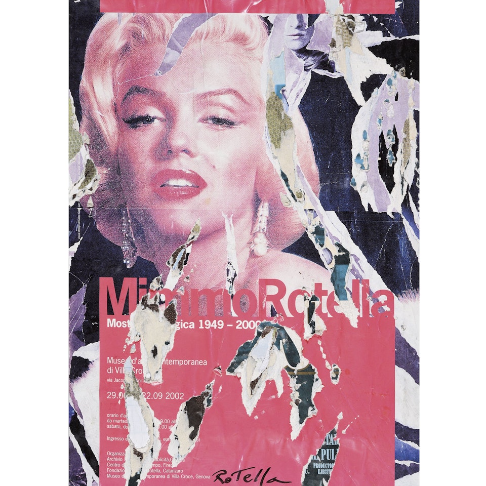 Loving you (Marilyn) by Mimmo Rotella
