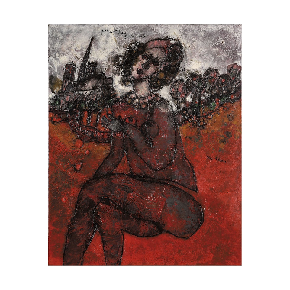 Portrait of a single woman by Théo Tobiasse