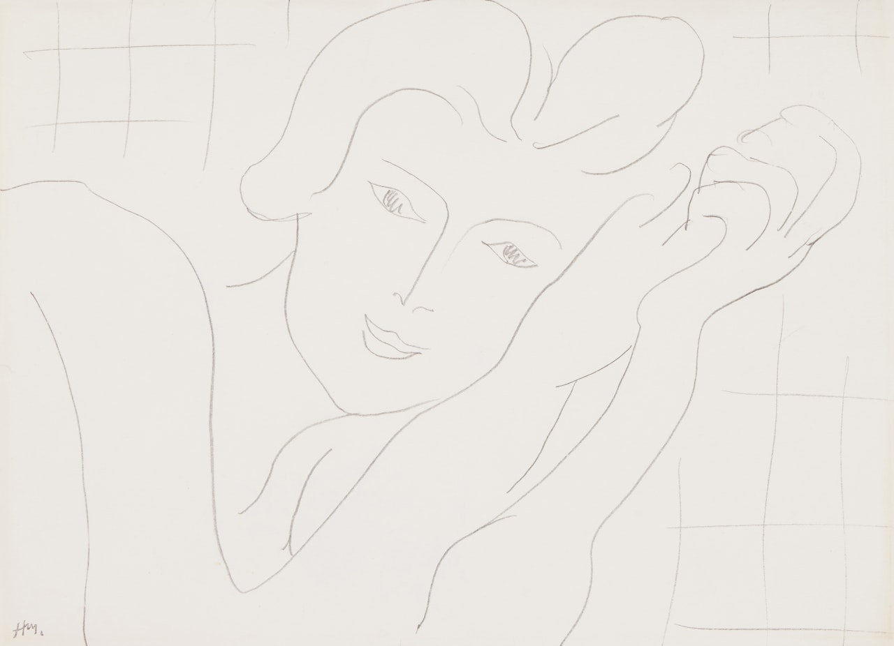 Jeune fille se reposant by Henri Matisse