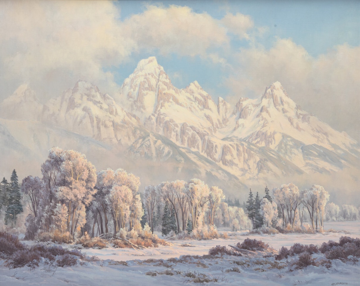 Morning in the Tetons by Clyde Aspevig