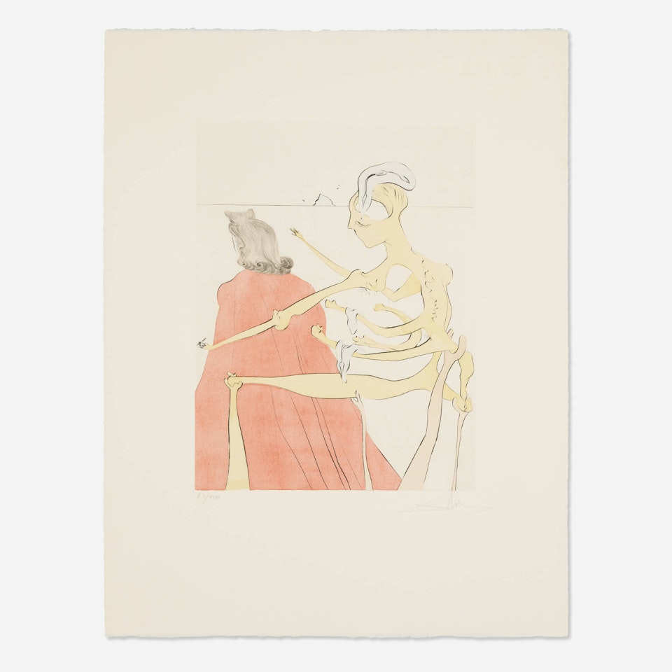 Gala"s Godly Back (from the After 50 Years of Surrealism portfolio) by Salvador Dali