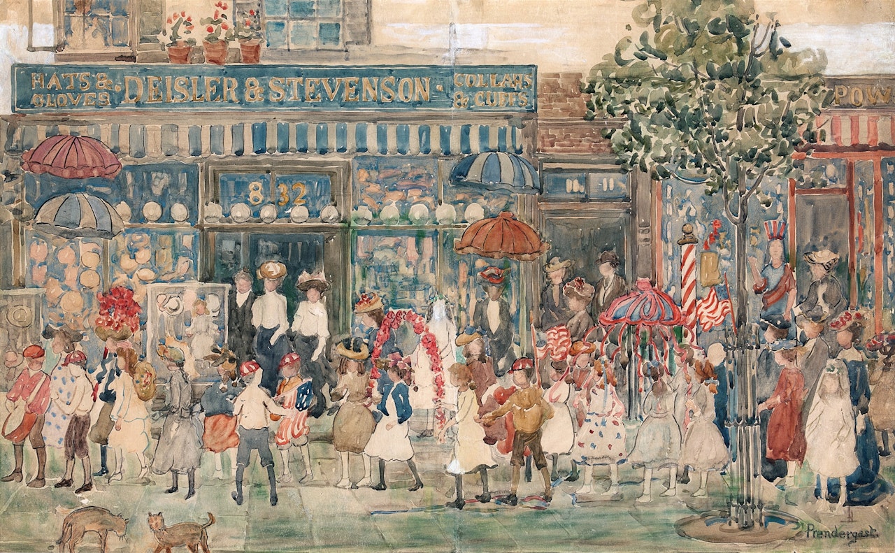 Columbus Circle (New York) by Maurice Prendergast