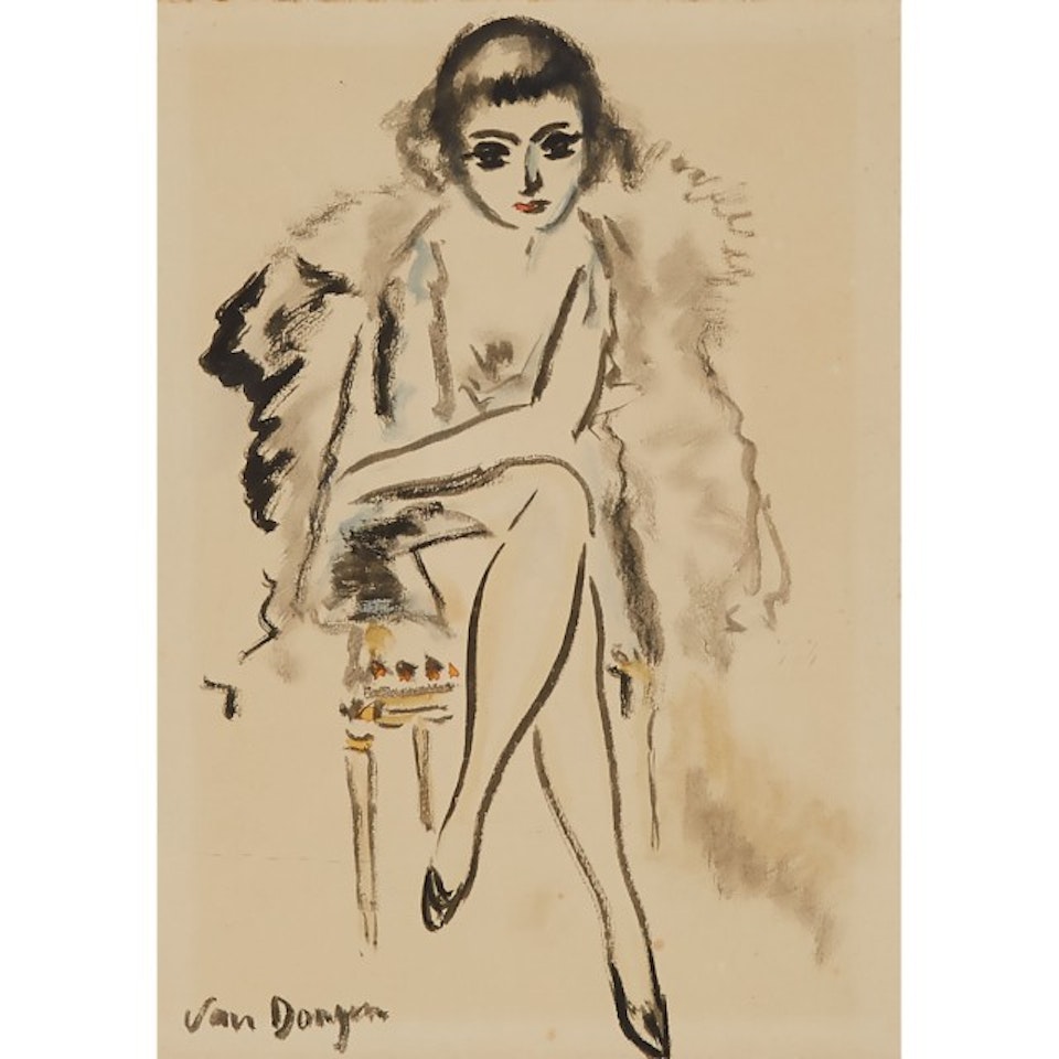 LA FEMME A LA FOURRURE by Kees van Dongen