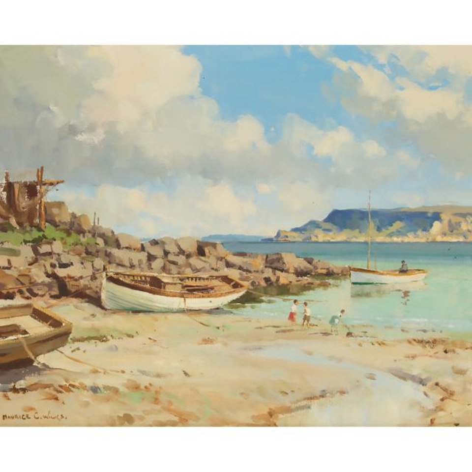 LOW TIDE, ROCKPORT, CUSHENDUN, CO. ANTRIM by Maurice Canning Wilks